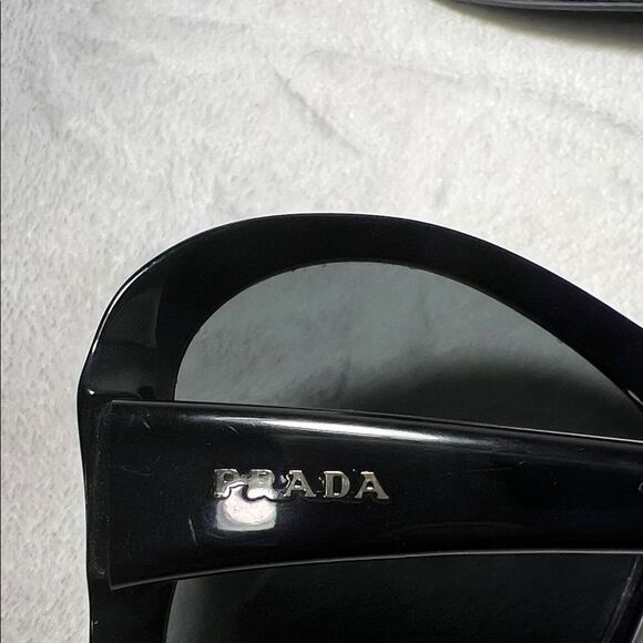 Prada Women's Butterfly Frame Sunglasses SPR 181 Black - COA - Picture 6 of 13